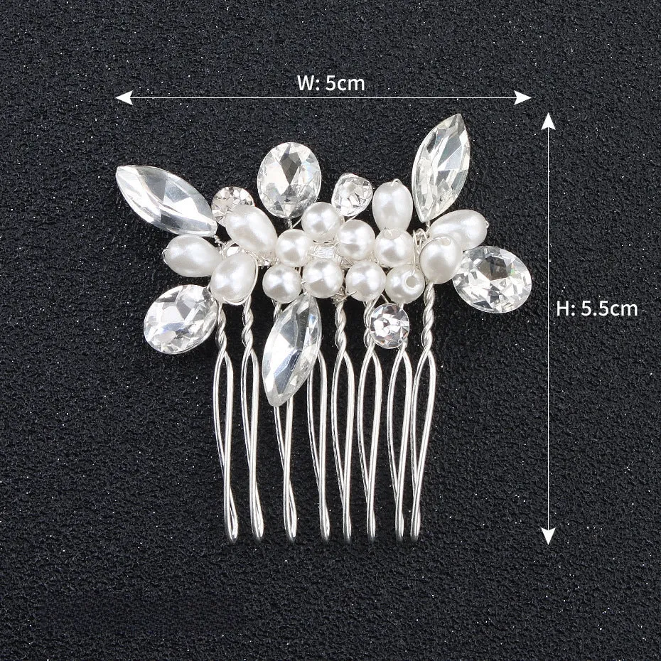 Pearl hair comb Hair Accessories 566704593828 sold by Cocomelody product image thumbnail 4