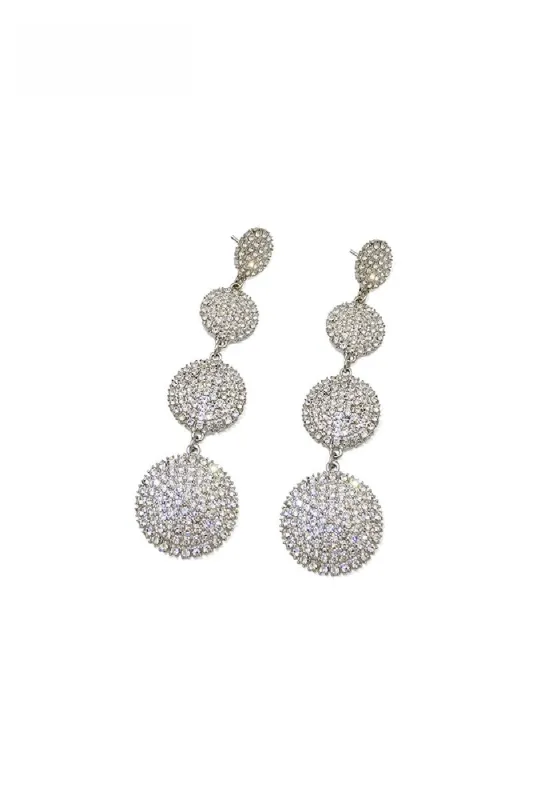 Luxurious Rhinestone Drop Earrings 611246765319 sold by Cocomelody