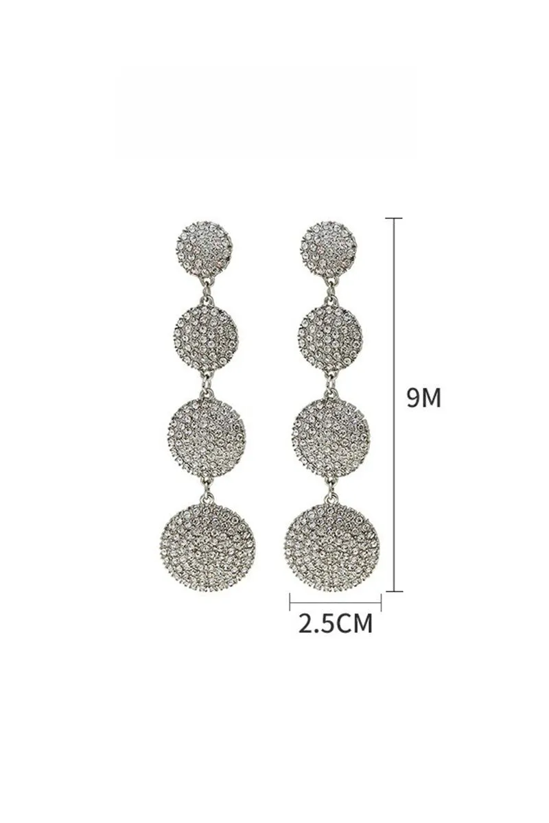 Luxurious Rhinestone Drop Earrings 611246765319 sold by Cocomelody product image thumbnail 3