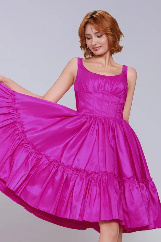 A-Line Short-Mini Taffeta Homecoming Dress CS0952 sold by Cocomelody