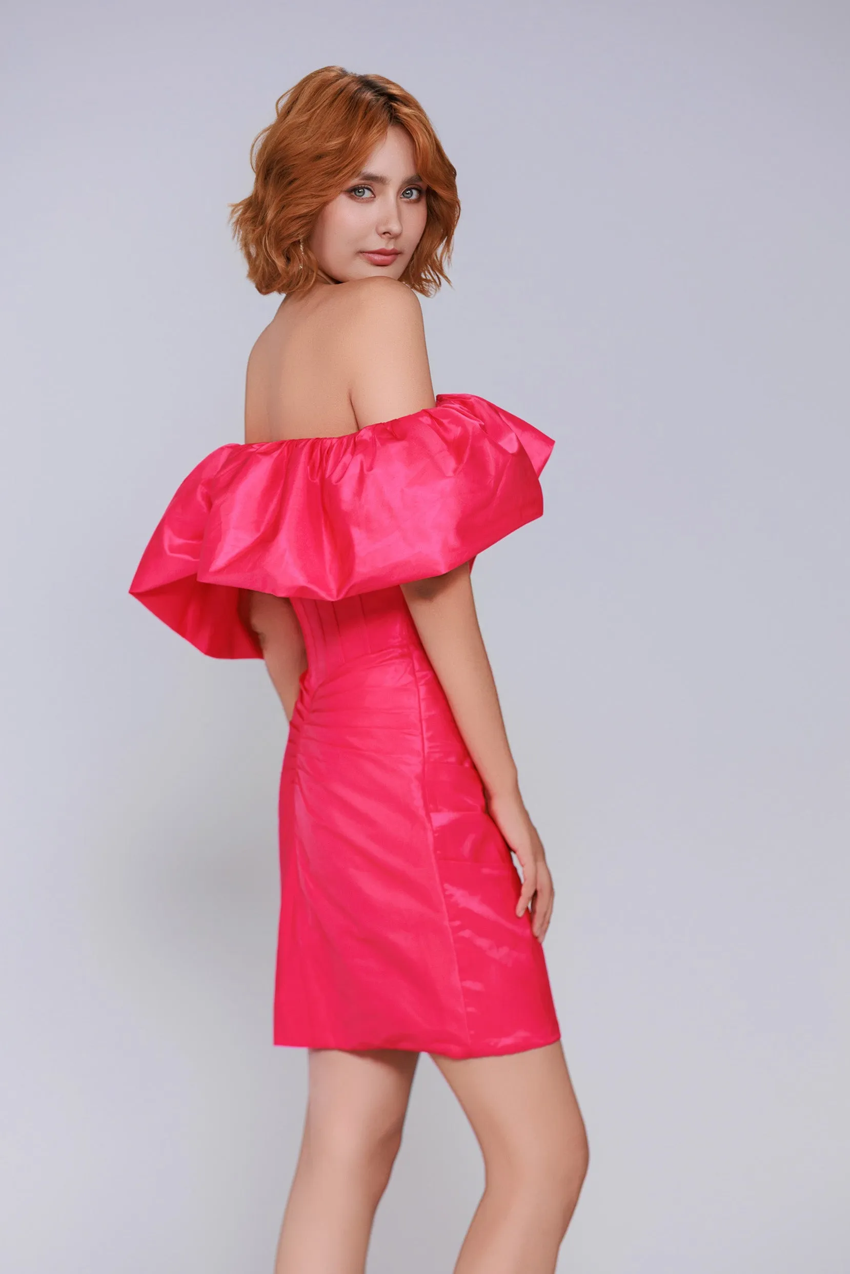 Sheath-Column Short-Mini Taffeta Homecoming Dress CS0948 sold by Cocomelody product image thumbnail 4