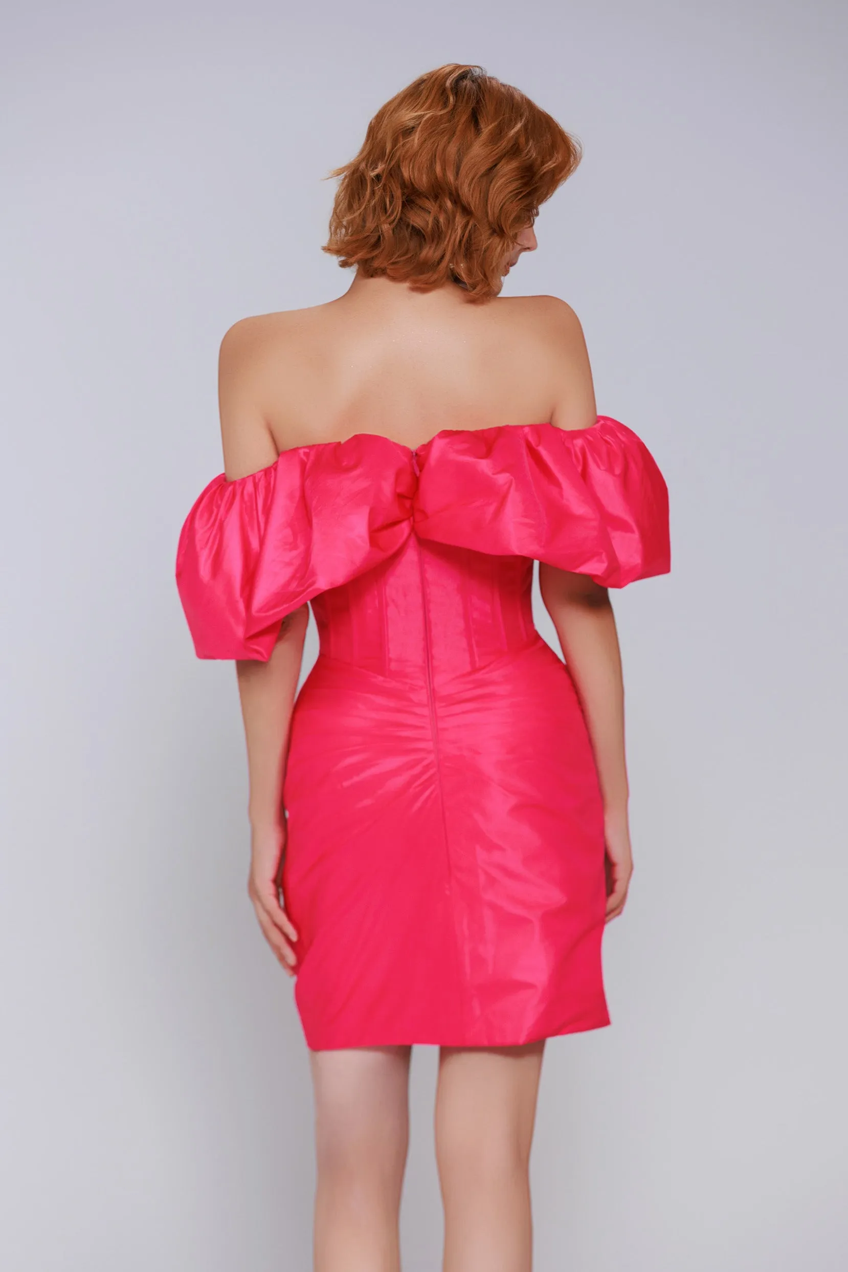 Sheath-Column Short-Mini Taffeta Homecoming Dress CS0948 sold by Cocomelody product image thumbnail 2