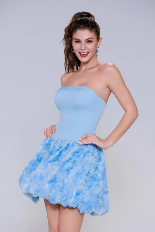 A-Line Mini Elastic Cloth Homecoming Dress CS0971 sold by Cocomelody