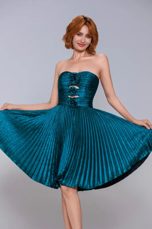 A-Line Mini Metallic Homecoming Dress CS0967 sold by Cocomelody
