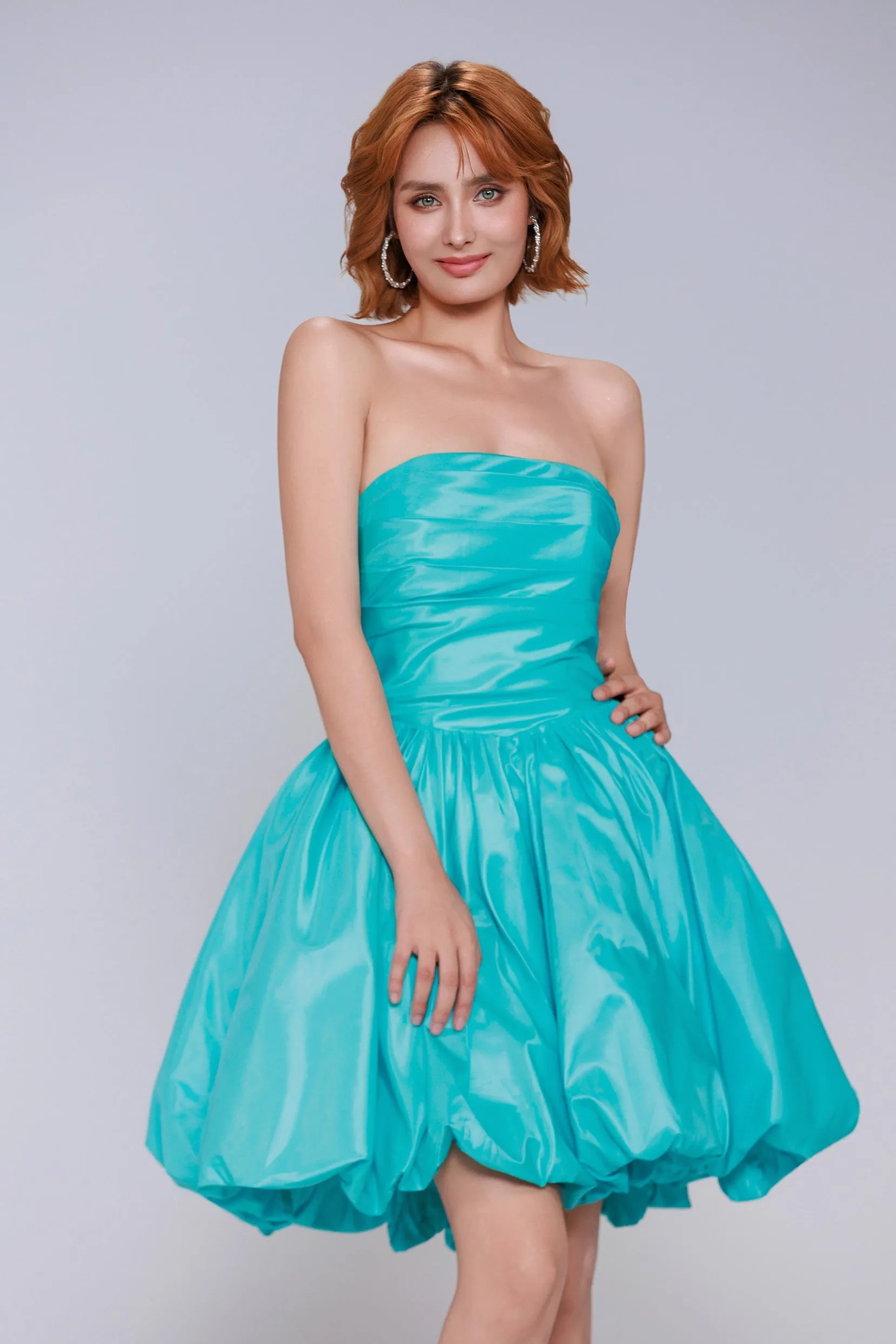 A-Line Mini Taffeta Homecoming Dress CS0951 sold by Cocomelody product image thumbnail 3