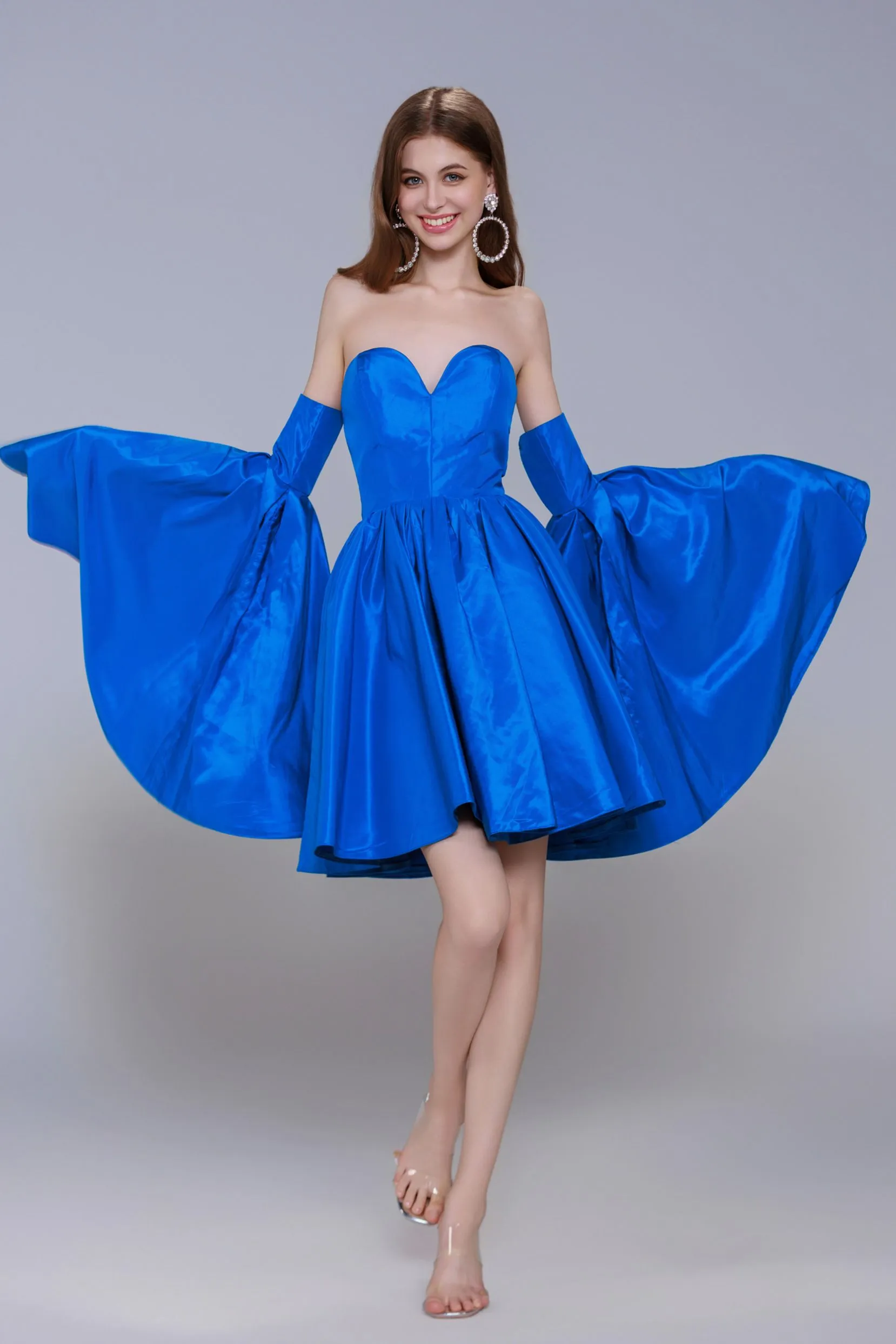 A-Line Mini Taffeta Homecoming Dress CS0950 sold by Cocomelody product image thumbnail 3