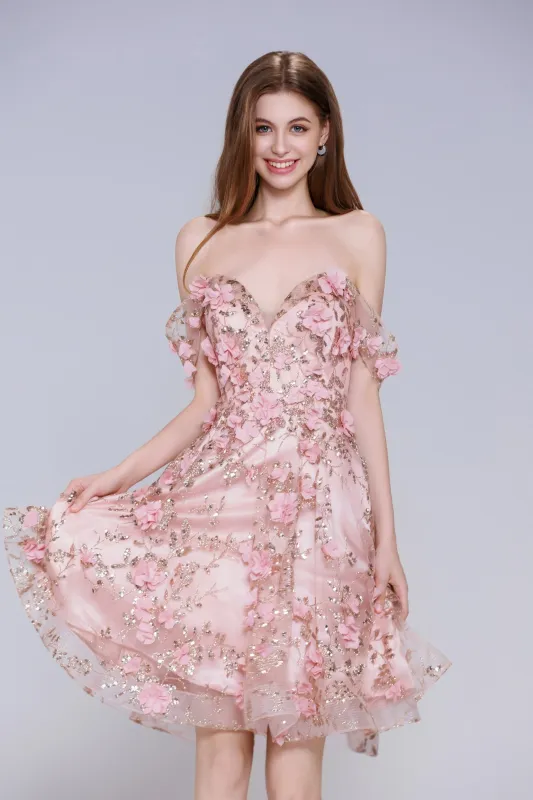 A-Line Mini Tulle Homecoming Dress CS1002 sold by Cocomelody