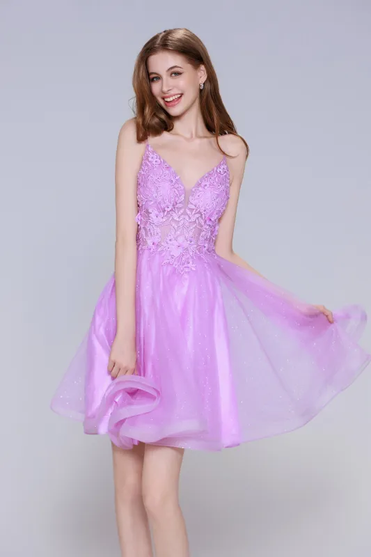A-Line Mini Tulle Homecoming Dress CS1000 sold by Cocomelody