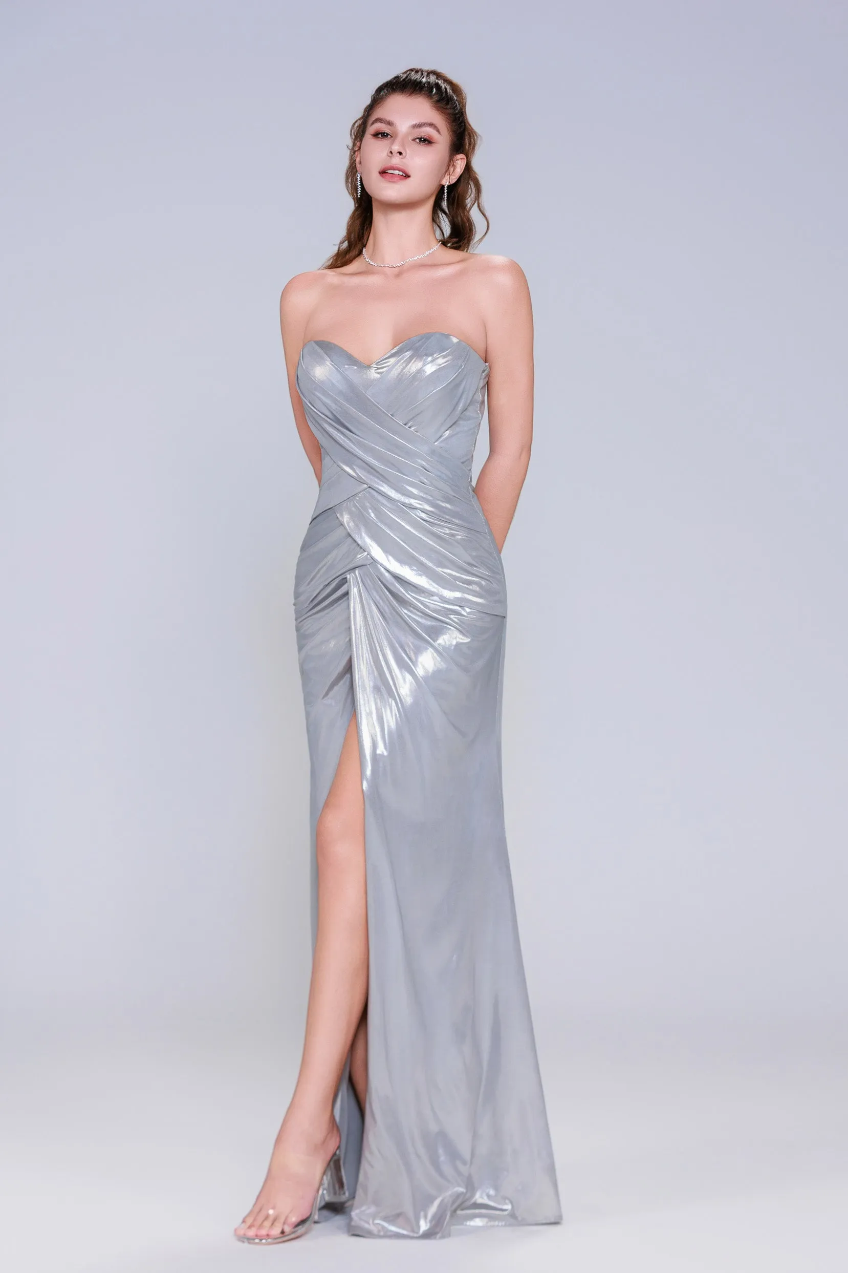 Sheath-Column Maxi Hot Stamping Cloth Prom Dress CS1041 sold by Cocomelody product image thumbnail 5