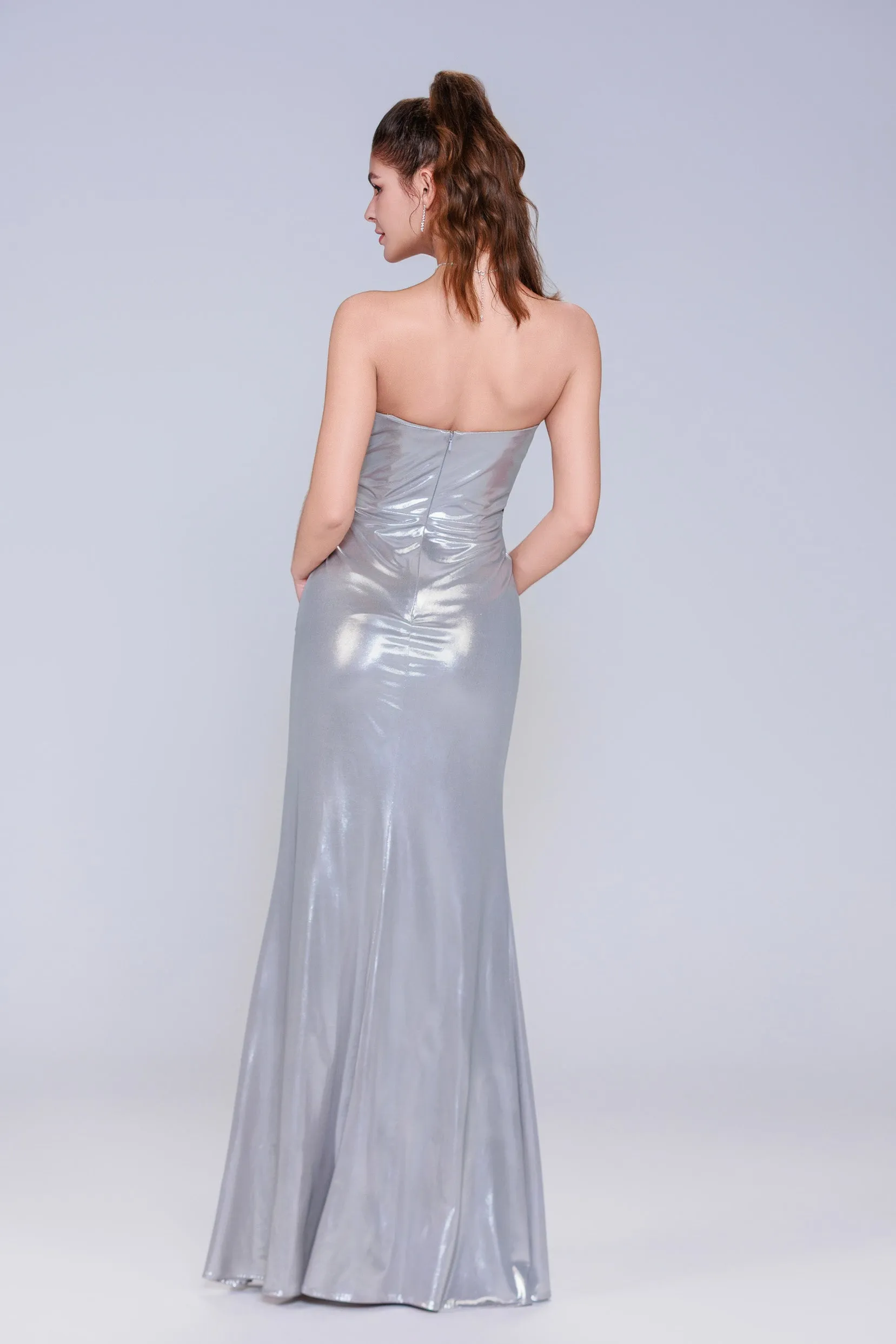 Sheath-Column Maxi Hot Stamping Cloth Prom Dress CS1041 sold by Cocomelody product image thumbnail 2