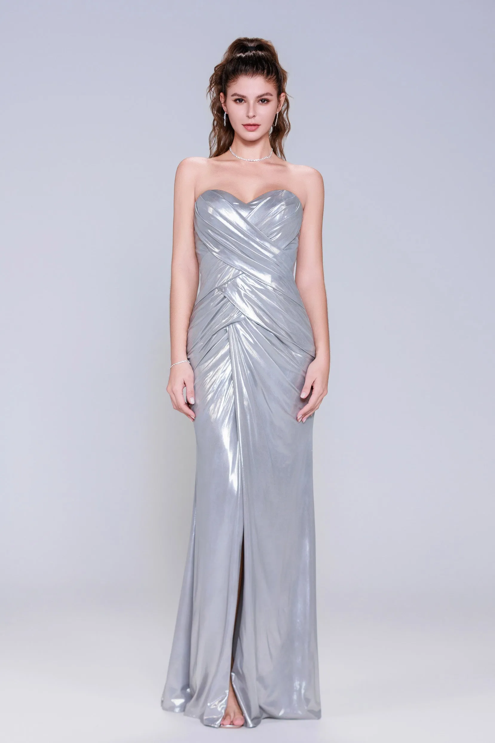 Sheath-Column Maxi Hot Stamping Cloth Prom Dress CS1041 sold by Cocomelody product image thumbnail 3
