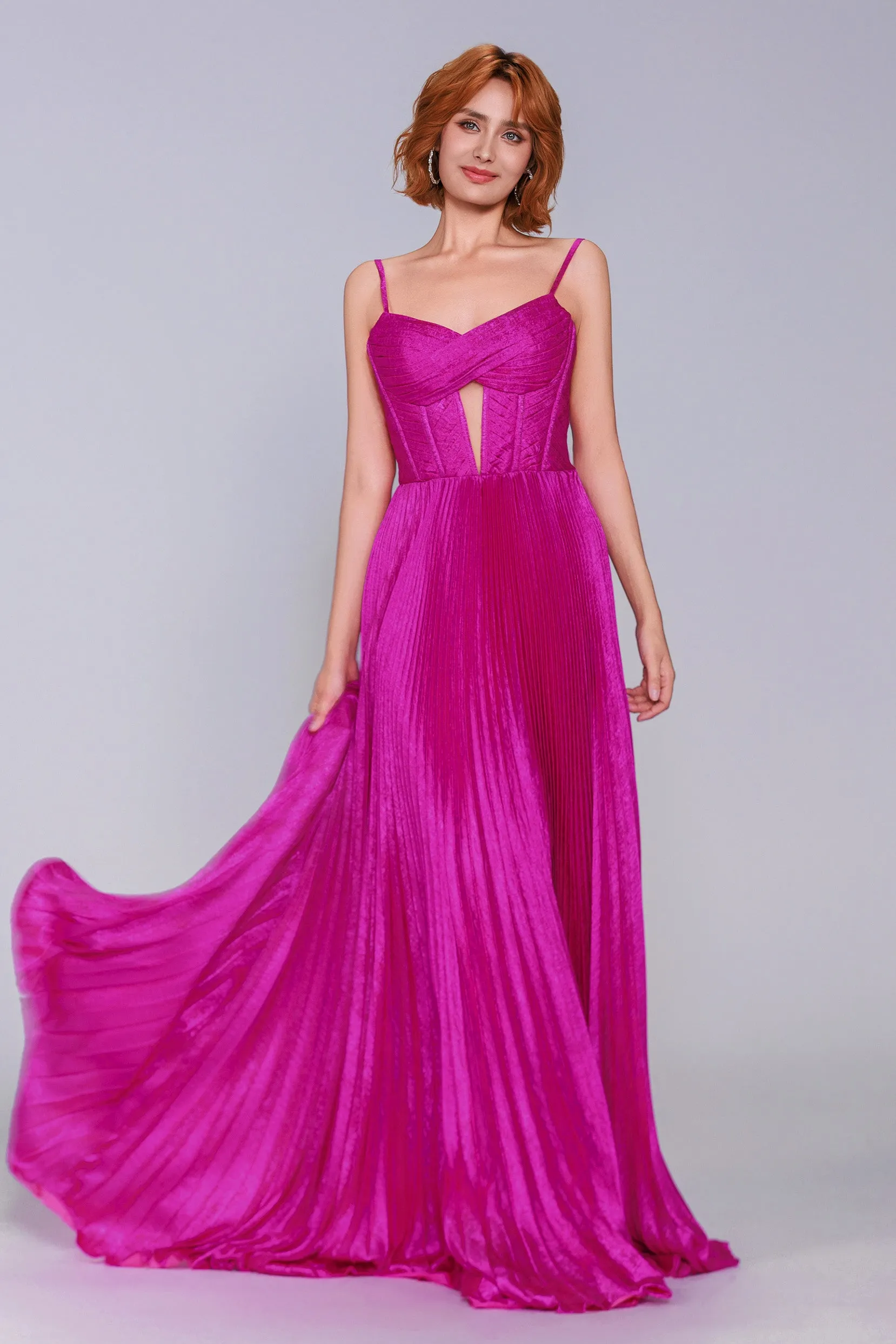 A-Line Maxi Metallic Prom Dress CS0963 sold by Cocomelody product image thumbnail 5