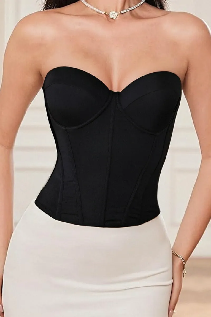 Strapless Backless Corset Bridal Bra 931536941745 sold by Cocomelody