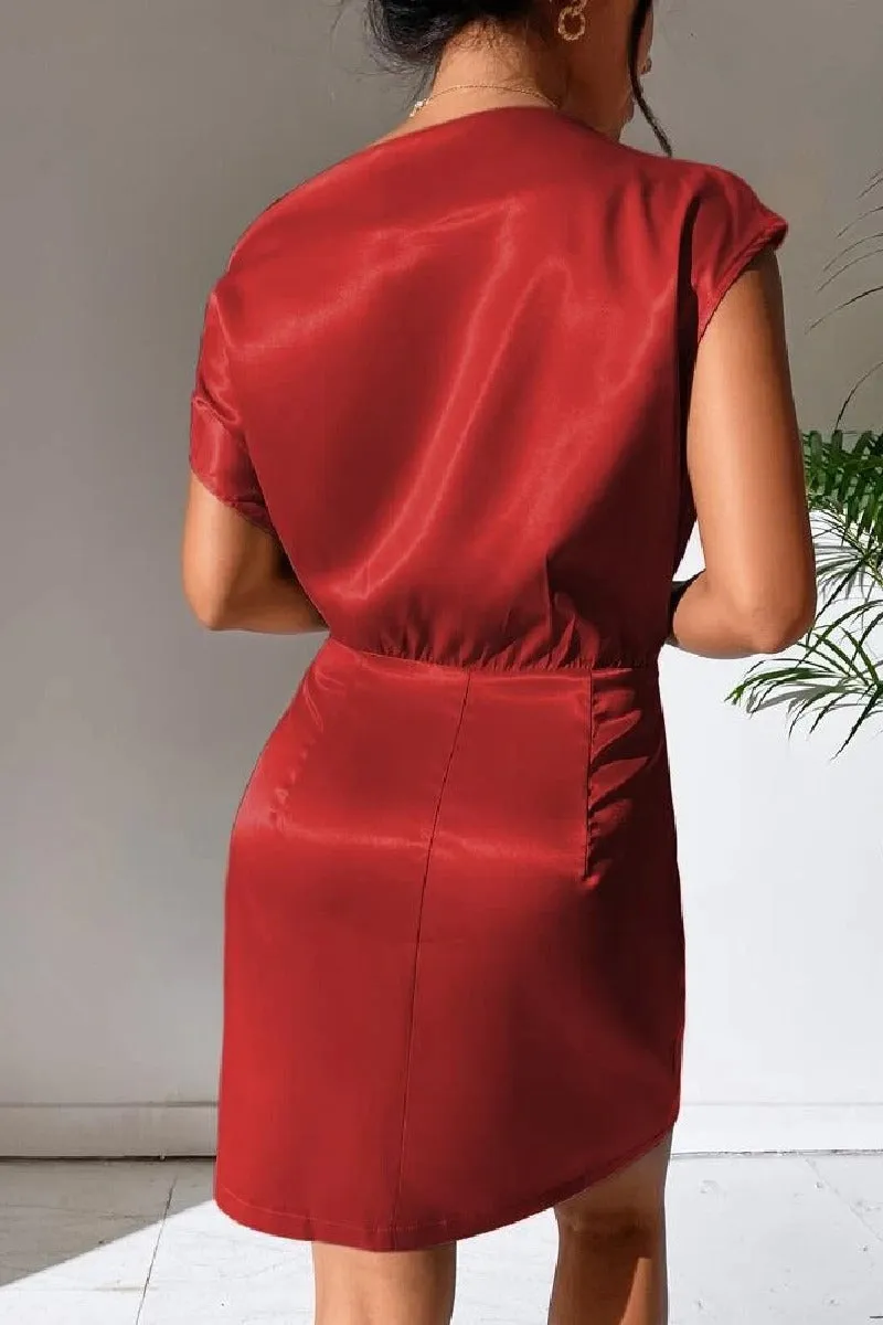 A-Line Mini Forged Chiffon Dress 722854062593 sold by Cocomelody product image thumbnail 5