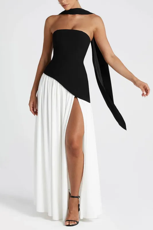 A-Line Maxi Knitted Fabric Dress 970800986791 sold by Cocomelody
