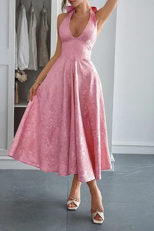 A-Line Midi Jacquard Casual Dresses 926130593341 sold by Cocomelody