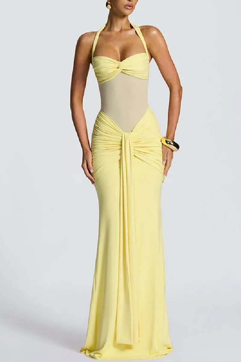 Trumpet-Mermaid Maxi Polyester Semi-Formal Dresses 949331507745 sold by Cocomelody