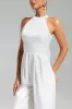 Halter Floor Length Chiffon Wedding Jumpsuit 857509518185 sold by Cocomelody