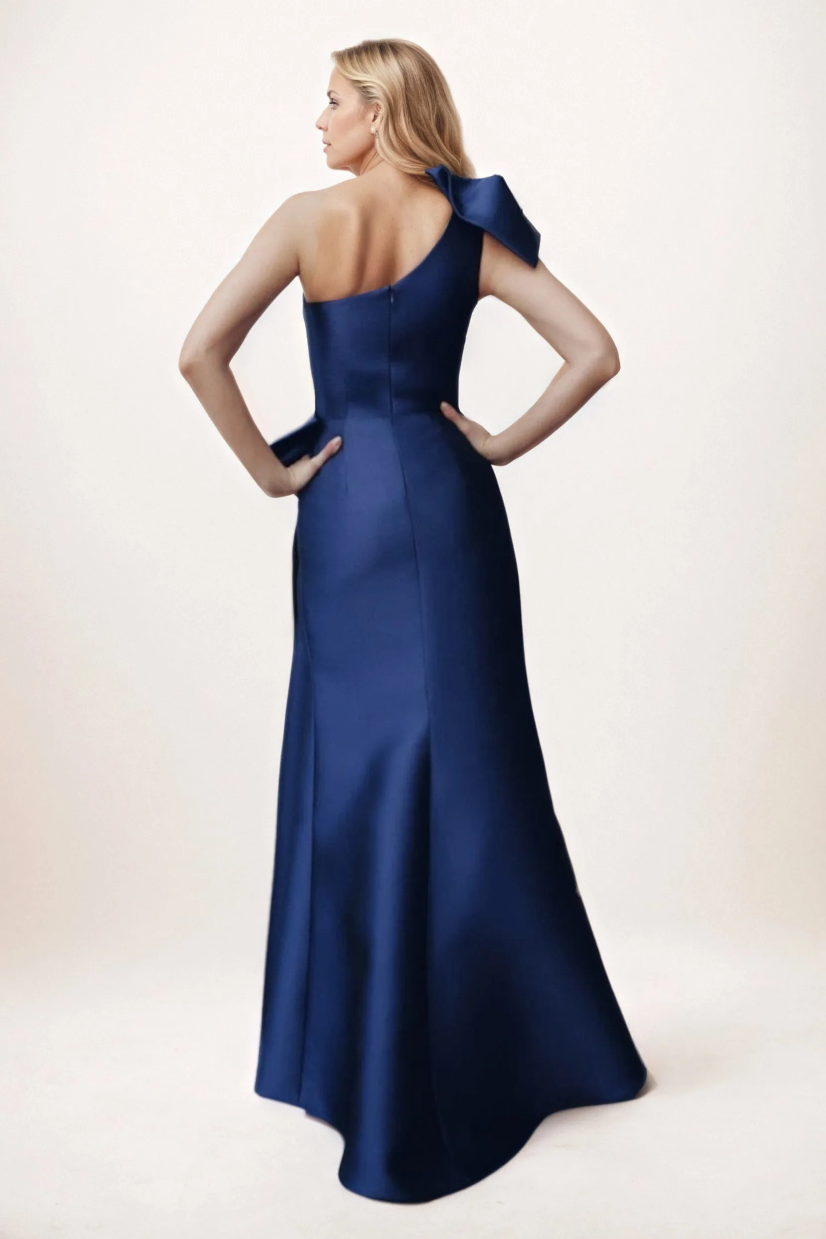 Sheath-Column Maxi Satin Mother of the Bride Dresses CM0383 sold by Cocomelody product image thumbnail 2