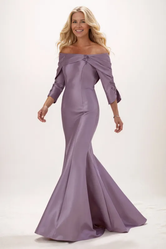 Trumpet-Mermaid Maxi Satin Mother of the Bride Dresses CM0381 sold by Cocomelody