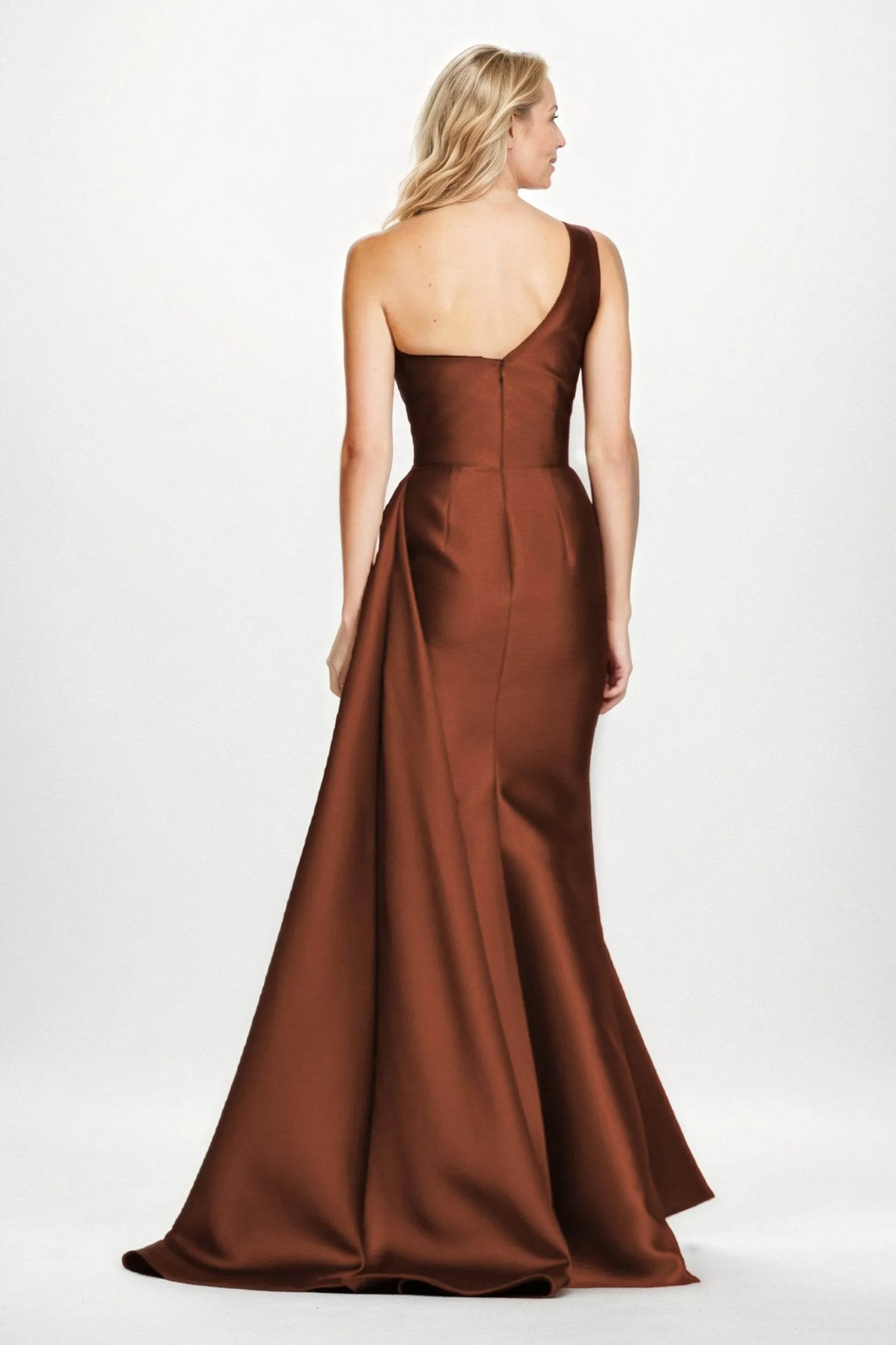 Sheath-Column Maxi Satin Mother of the Bride Dresses CM0410 sold by Cocomelody product image thumbnail 2