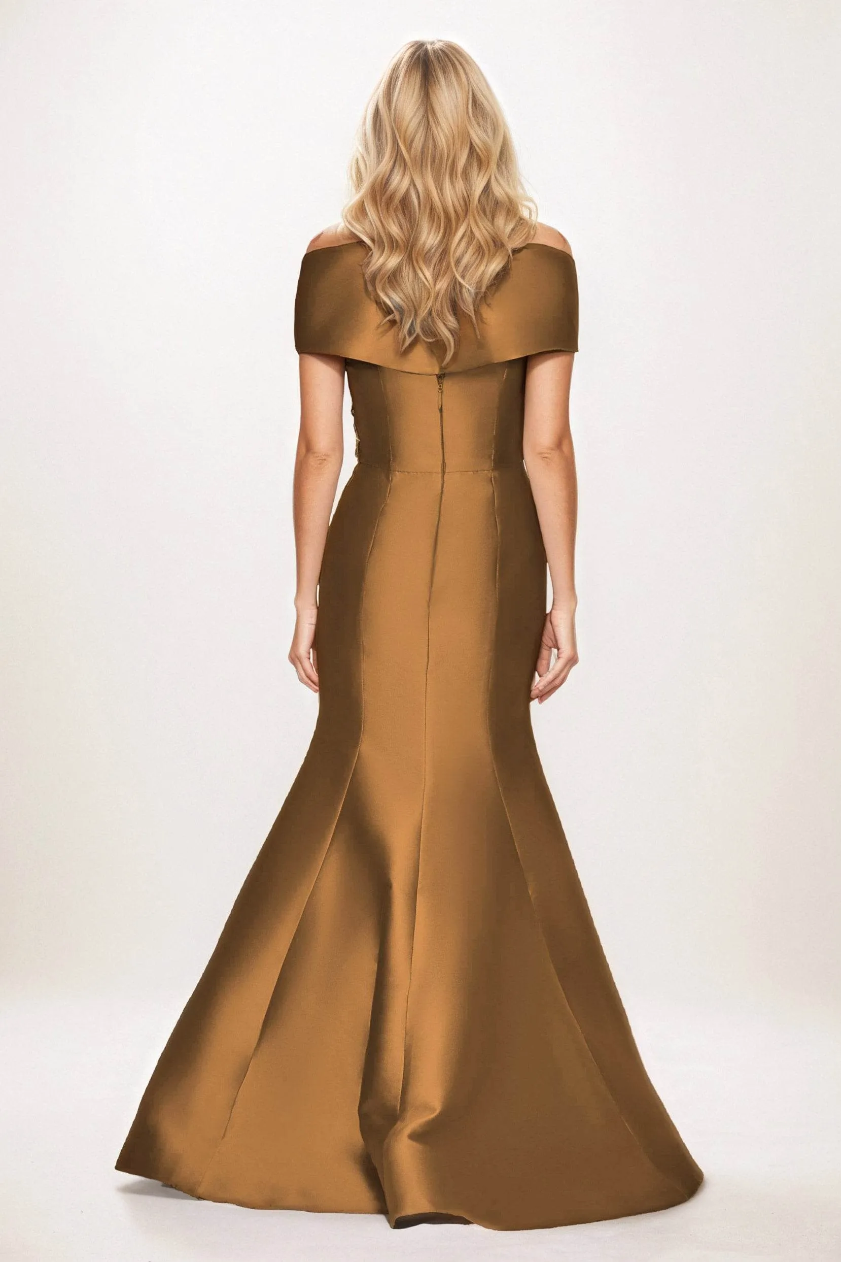 Trumpet-Mermaid Maxi Satin Mother of the Bride Dresses CM0407 sold by Cocomelody product image thumbnail 2