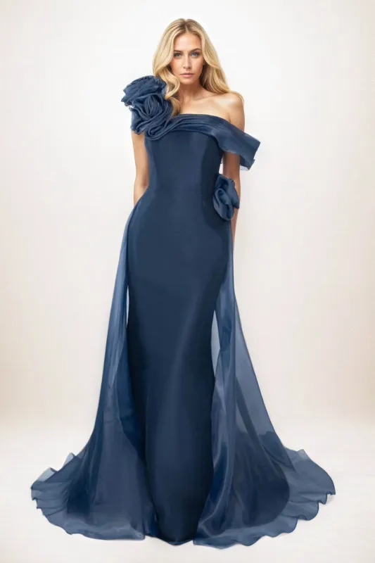 Trumpet-Mermaid Maxi Organza Mother of the Bride Dresses CM0406 sold by Cocomelody