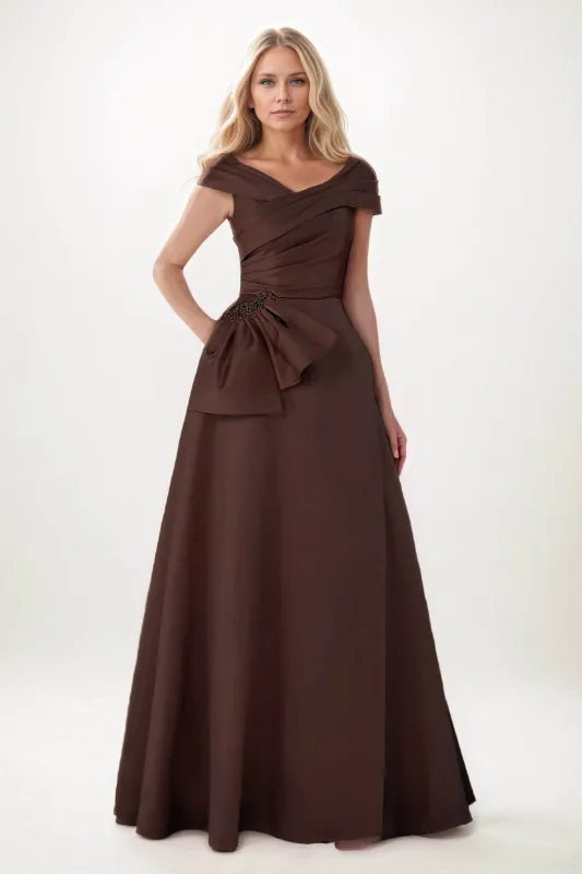 A-Line Maxi Satin Mother of the Bride Dresses CM0403 sold by Cocomelody
