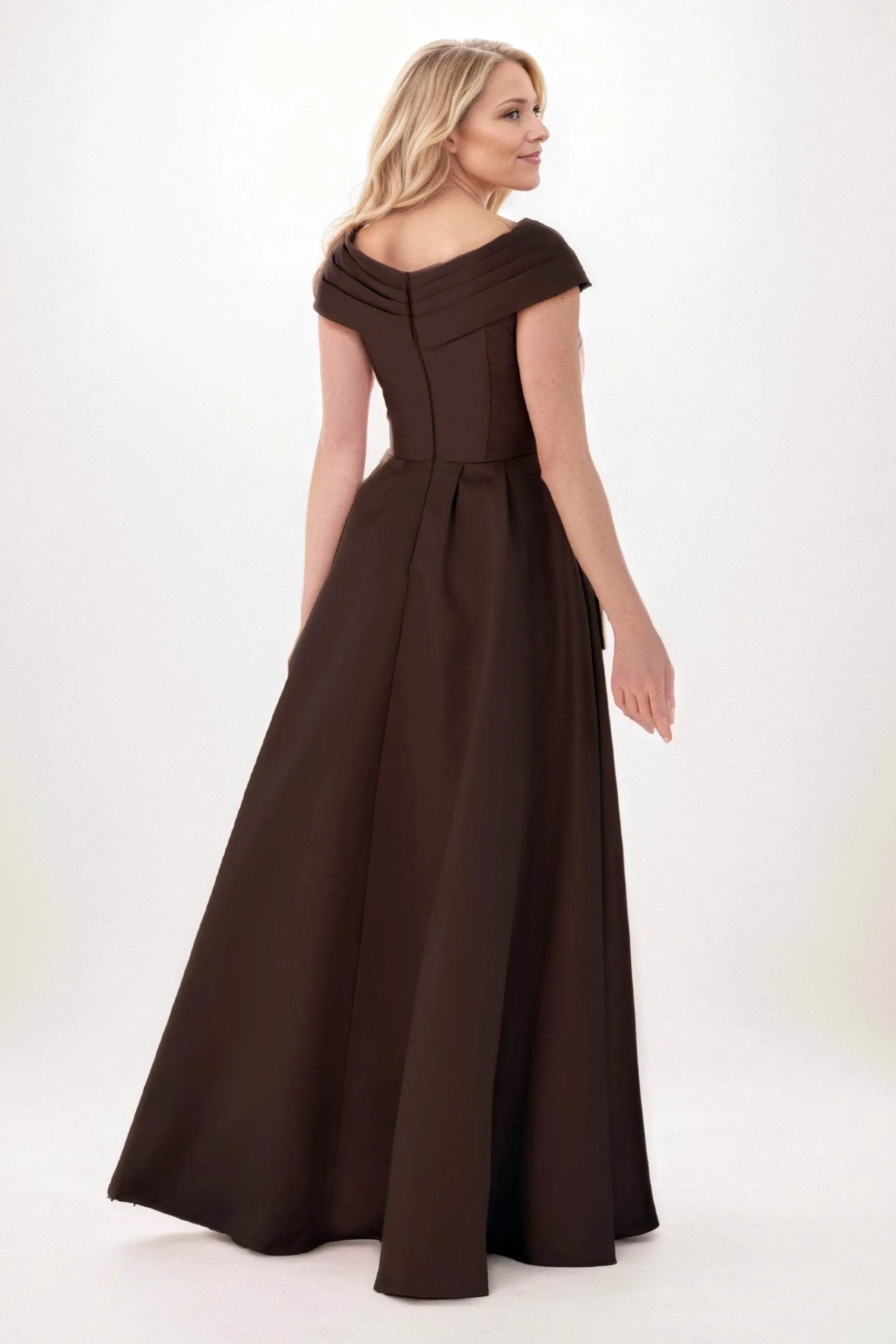 A-Line Maxi Satin Mother of the Bride Dresses CM0403 sold by Cocomelody product image thumbnail 2