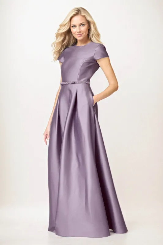 A-Line Maxi Satin Mother of the Bride Dresses CM0400 sold by Cocomelody