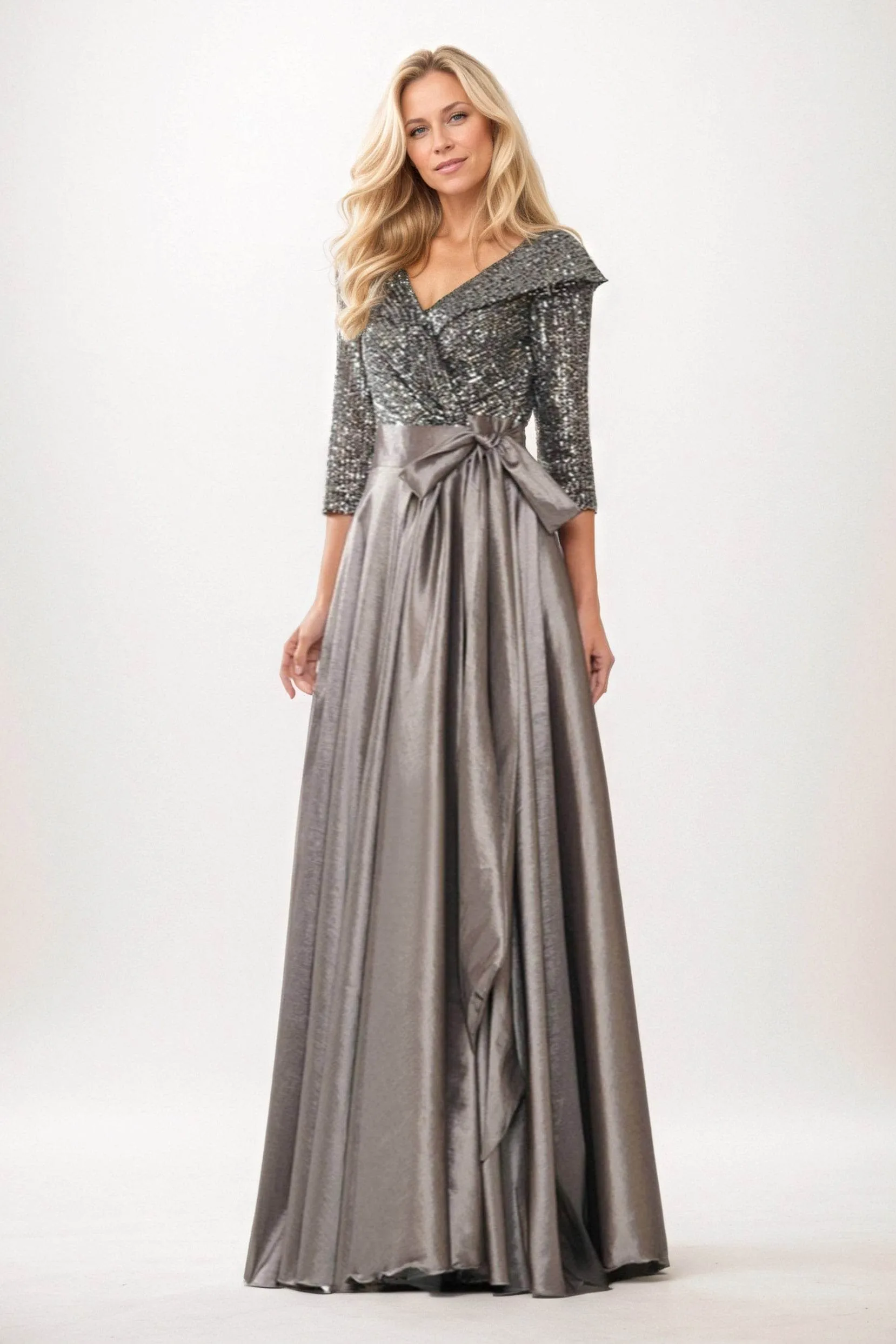 A-Line Maxi Sequined Mother of the Bride Dresses CM0399 sold by Cocomelody