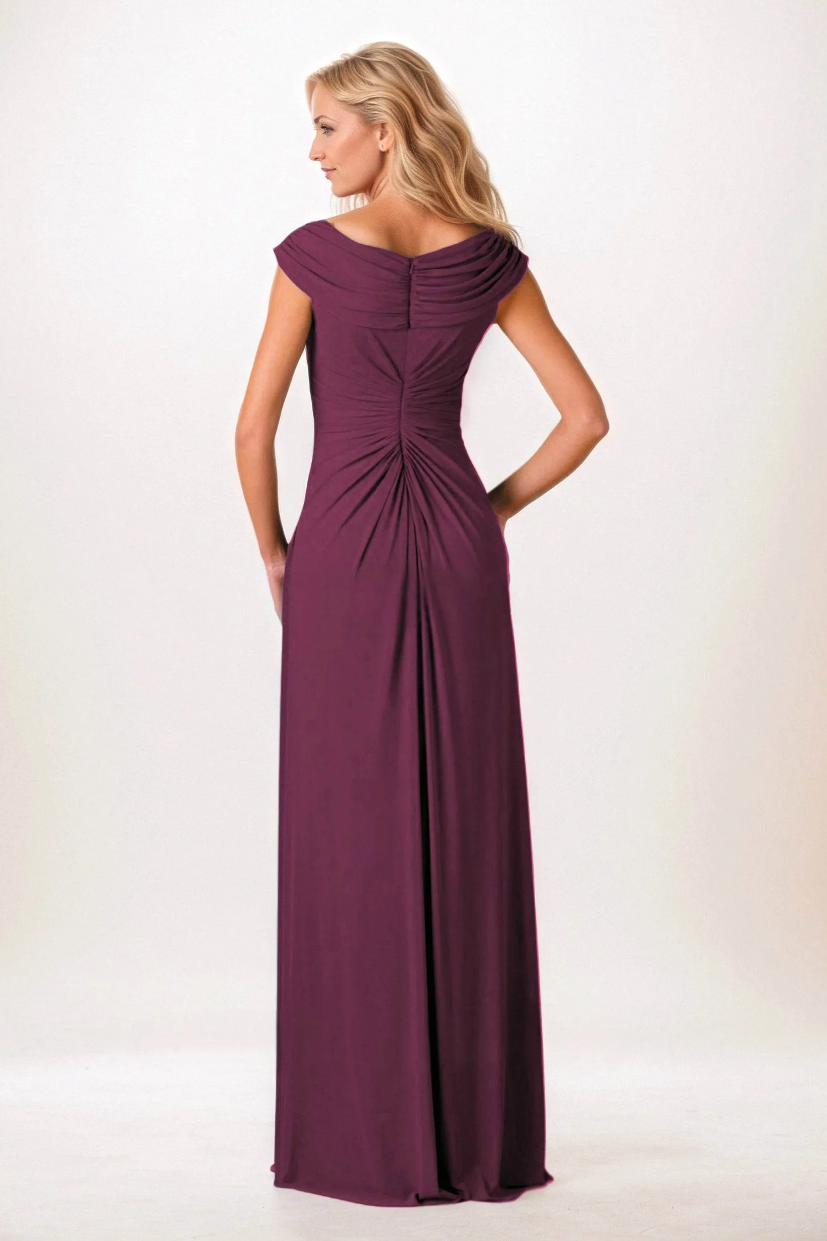 A-Line Maxi Chiffon Mother of the Bride Dresses CM0390 sold by Cocomelody product image thumbnail 2