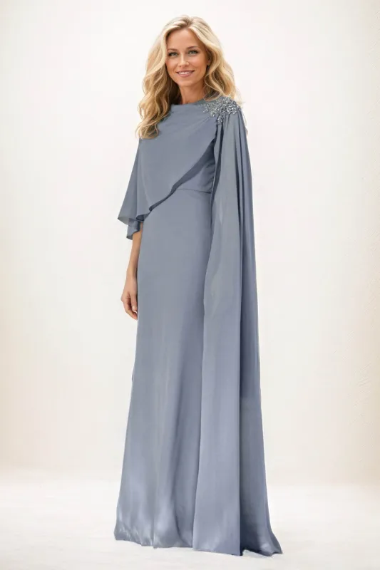 Sheath-Column Maxi Chiffon Mother of the Bride Dresses CM0388 sold by Cocomelody