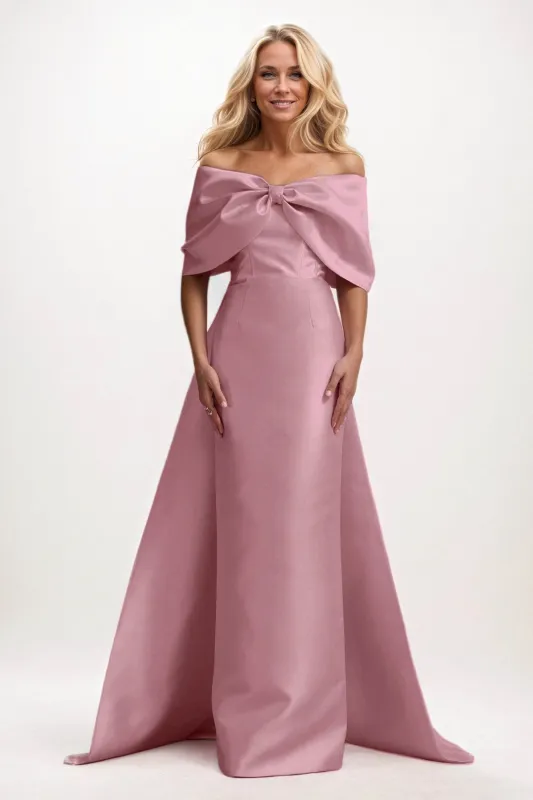 Trumpet-Mermaid Maxi Satin Mother of the Bride Dresses CM0387 sold by Cocomelody