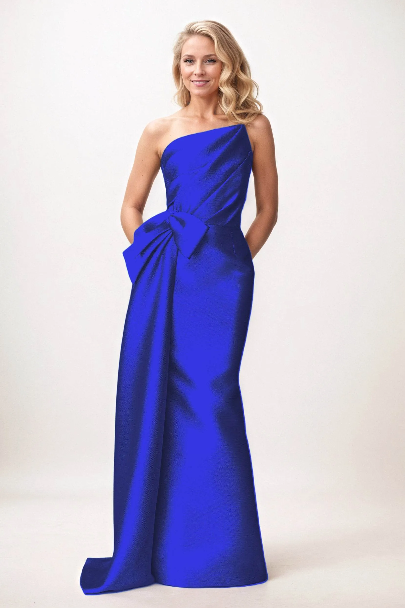 Trumpet-Mermaid Maxi Satin Mother of the Bride Dresses CM0386 sold by Cocomelody product image thumbnail 4