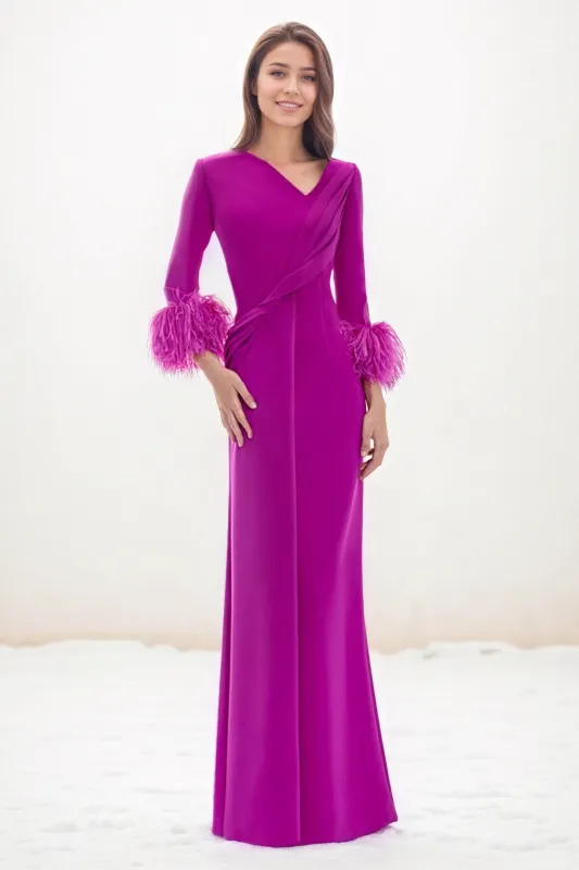 Trumpet-Mermaid Maxi Elastic Cloth Wedding Guest Dress CG0291 sold by Cocomelody