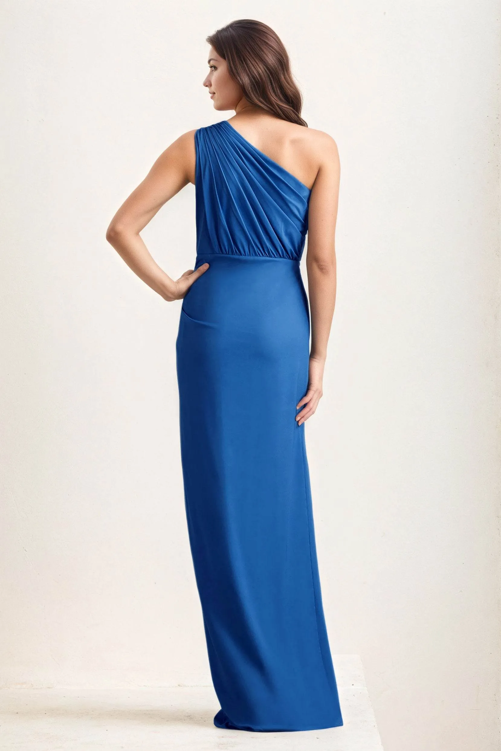 Sheath-Column Maxi Chiffon Wedding Guest Dress CG0282 sold by Cocomelody product image thumbnail 2