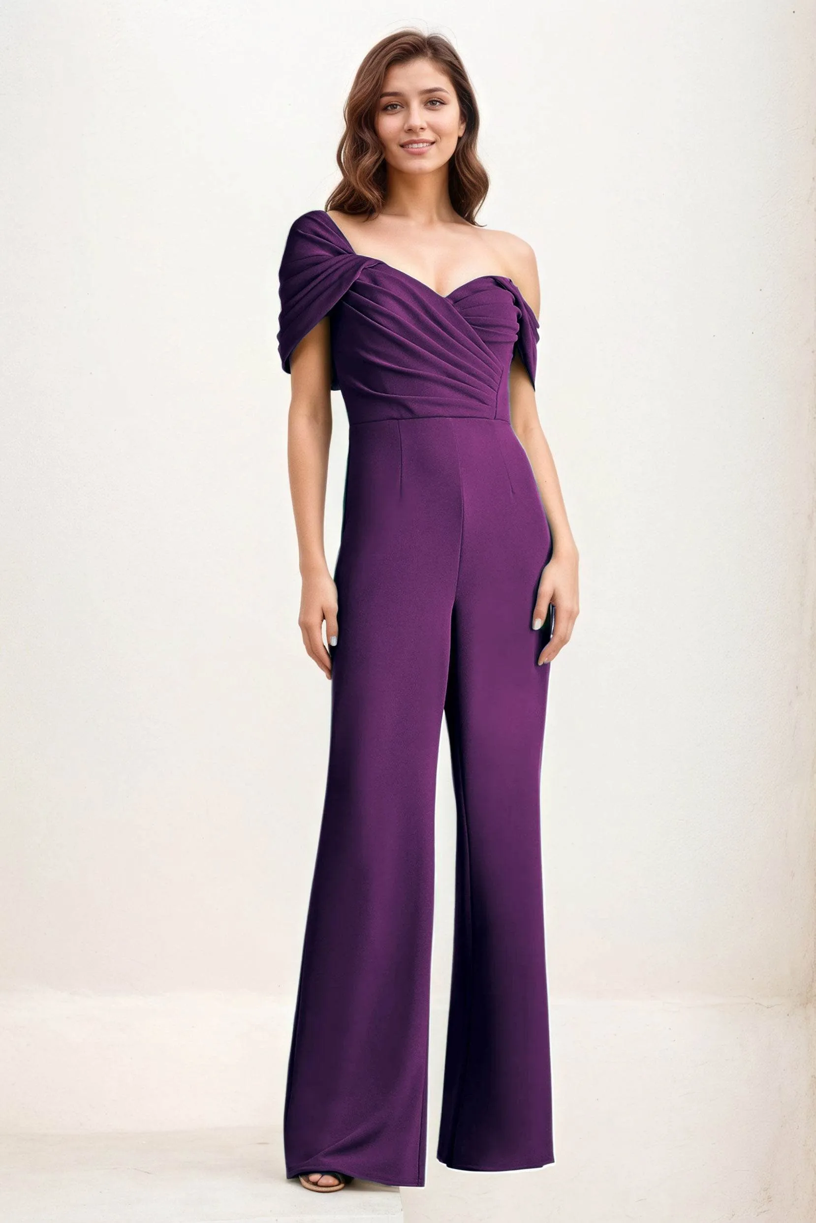 Jumpsuit Maxi Elastic Cloth Wedding Guest Dress CG0276 sold by Cocomelody