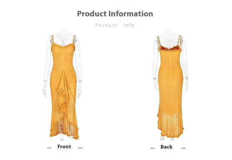 Trumpet-Mermaid High-Low Tulle Semi Formal Wedding guest dresses 833386514721 sold by Cocomelody product image thumbnail 4