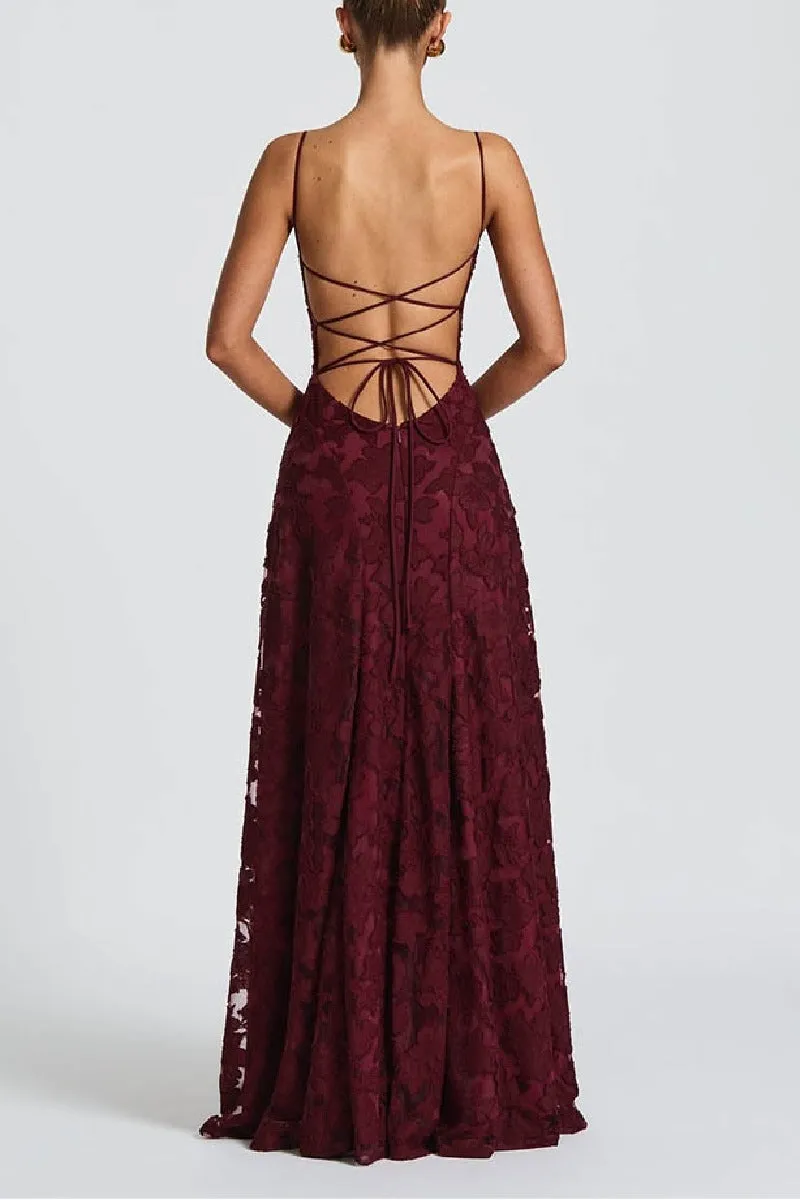 A-line Floor length Lace Fromal Evening Dresses 976108418795 sold by Cocomelody product image thumbnail 2