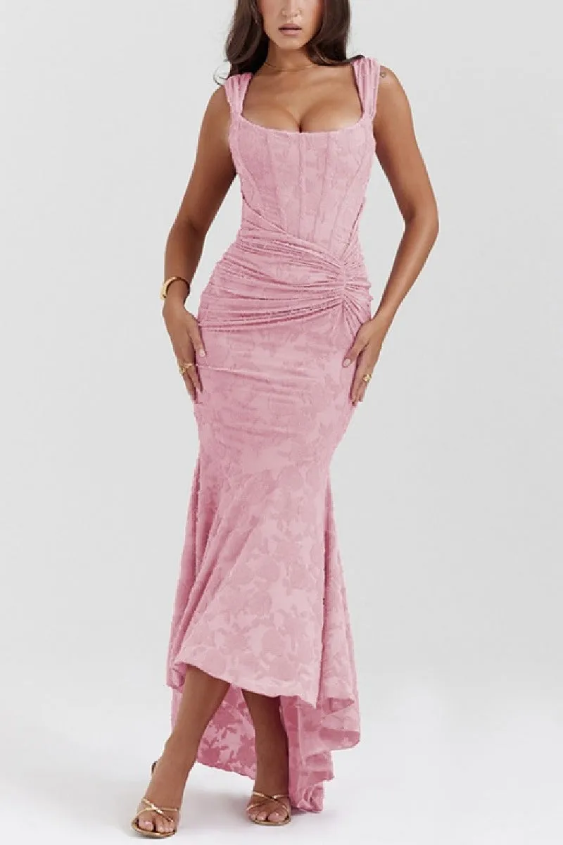 Mermaid High-Low Lace Fromal Evening Dresses 850775323930 sold by Cocomelody product image thumbnail 4