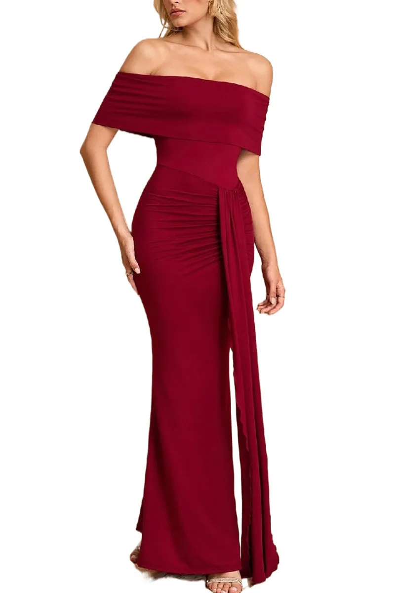 Sheath-Column Elastic Cloth Maxi Formal Wedding Guest Dresses B0FL2J69MM sold by Cocomelody