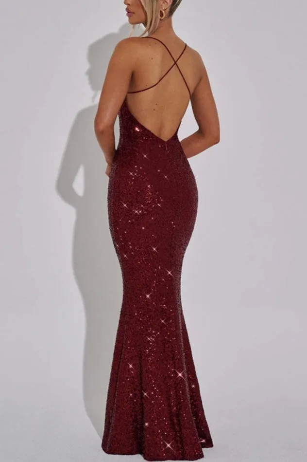 Mermaid Maxi Sequins Formal Evening Dresses 861326172487 sold by Cocomelody product image thumbnail 2