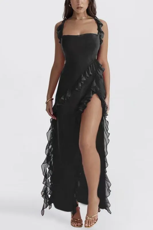 Sheath Column Maxi Chiffon Formal Evening Dresses 720675986970 sold by Cocomelody product image thumbnail 5