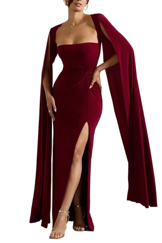 Sheath-Column Maxi Polyester Formal Evening Dresses 817994875005 sold by Cocomelody
