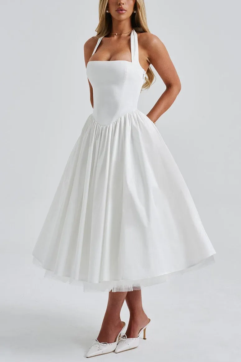 A-line Midi Satin Formal Evening Dresses 848413339701 sold by Cocomelody product image thumbnail 5