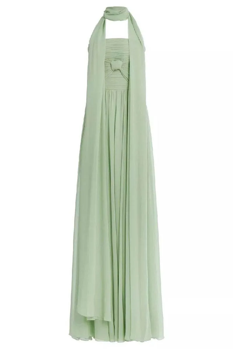 A-line Maxi Chiffon Wedding Guest Dresses 899235459574 sold by Cocomelody product image thumbnail 5