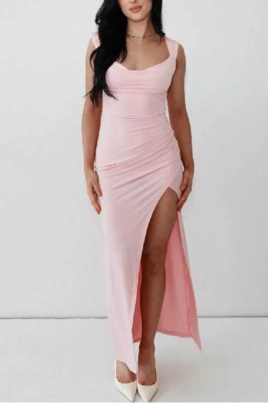 Sheath Column Maxi Stretch Formal Evening Dresses 862268177072 sold by Cocomelody