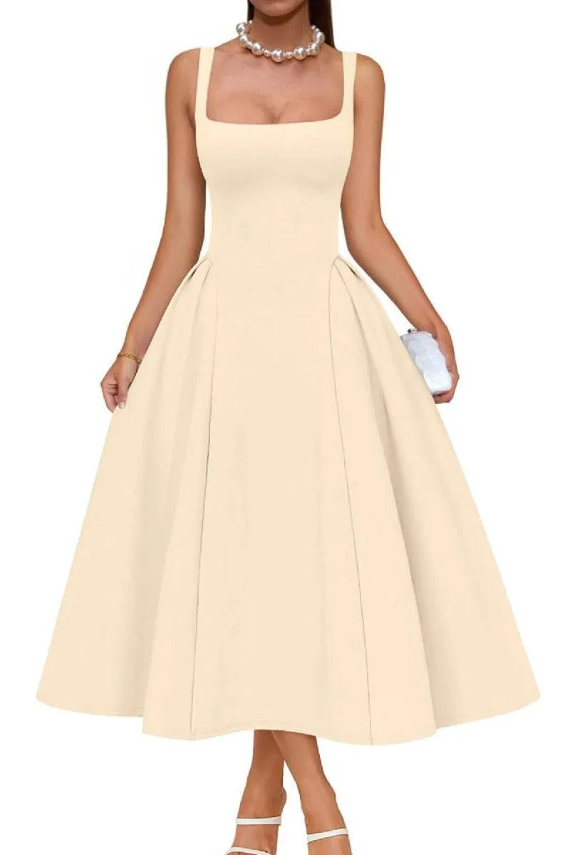 A-Line Midi Polyester Formal Wedding Guest Dresses B0F6JWWP8W sold by Cocomelody product image thumbnail 5