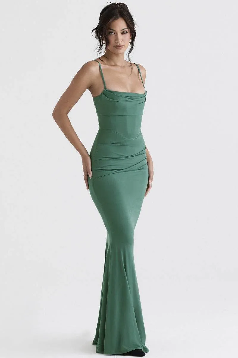 Trumpet-Mermaid Maxi Polyester Formal Evening Dresses 726121161521 sold by Cocomelody product image thumbnail 4